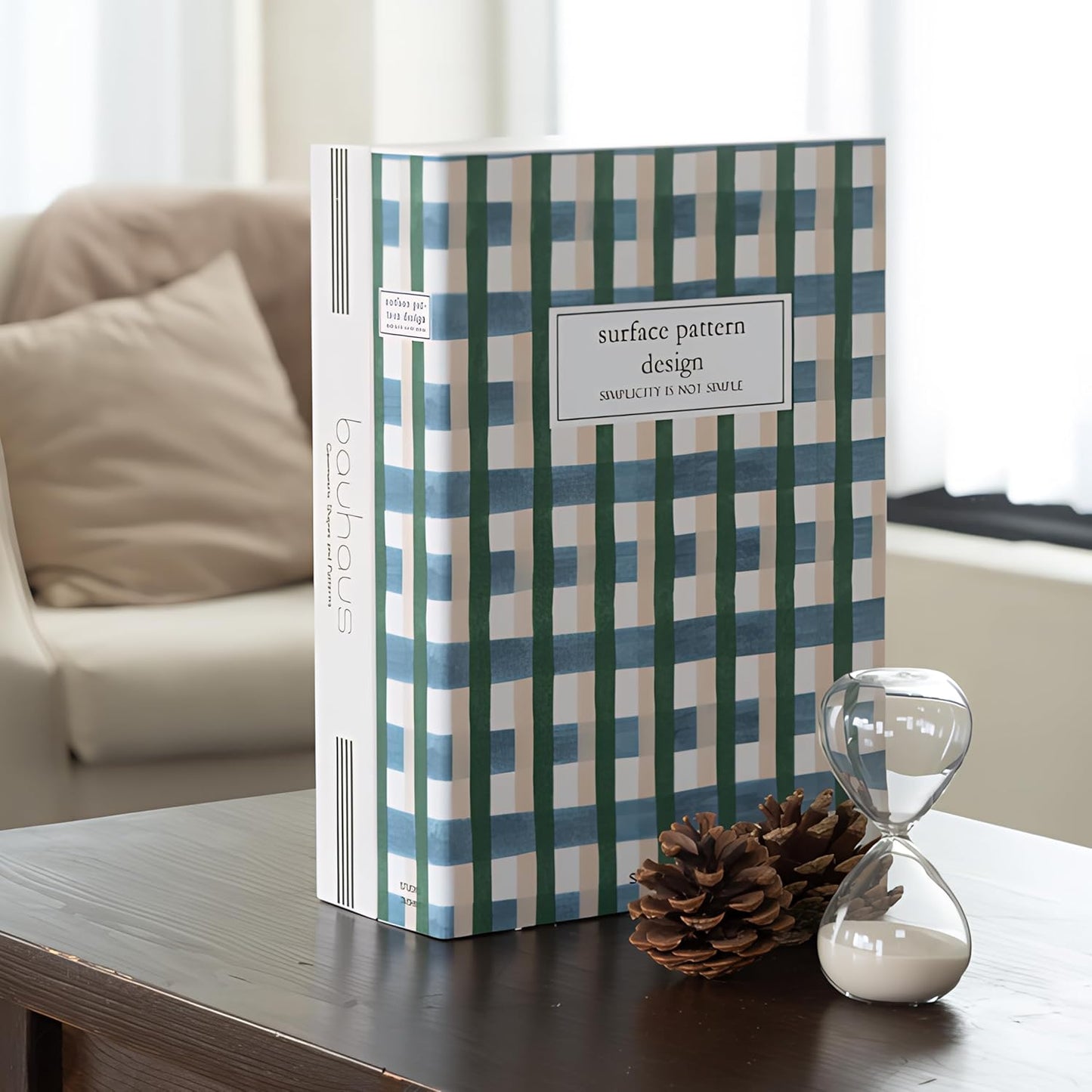 Book Shape Decorative Cable Management Box - Expandable Cable Organizer Box with Magnetic Closure for Home & Office (PatternHouse, Standard)