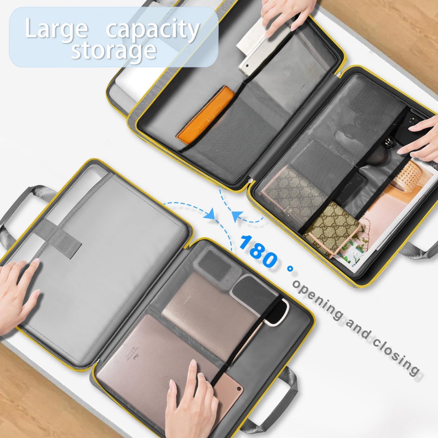 ZINZ Laptop Case Computer Sleeve Briefcase with Multi-pockets for 11.6 12.9 13 13.3 14 15 15.6 16 inch Notebooks