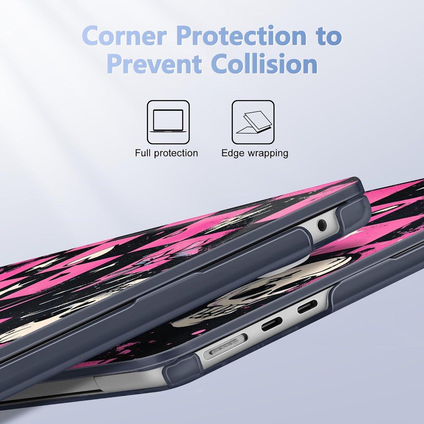 Case for MacBook Air 15 Inch 2025 2024 2023 Release M4 A3241 M3 A3114 M2 A2941, Hard Shell with Screen Protector & Keyboard Cover, Compatible with Touch ID, Pop Punk Checkerboard