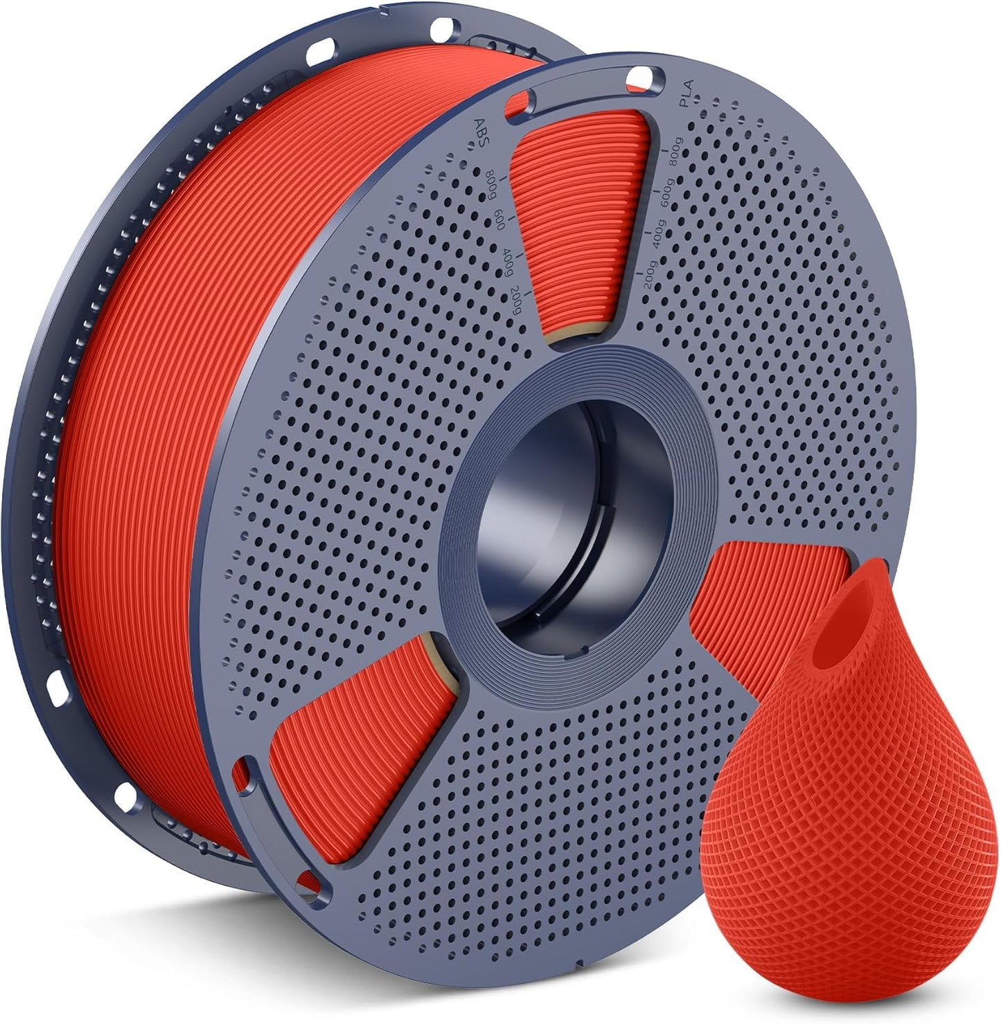 SUNLU 3D Printer Filament PETG Filament 1.75mm, Less Stringing Good Layer Adhesion High Toughness, PETG Filament 1.75 ±0.02mm, 1kg Spool(2.2lbs), 1kg,Red