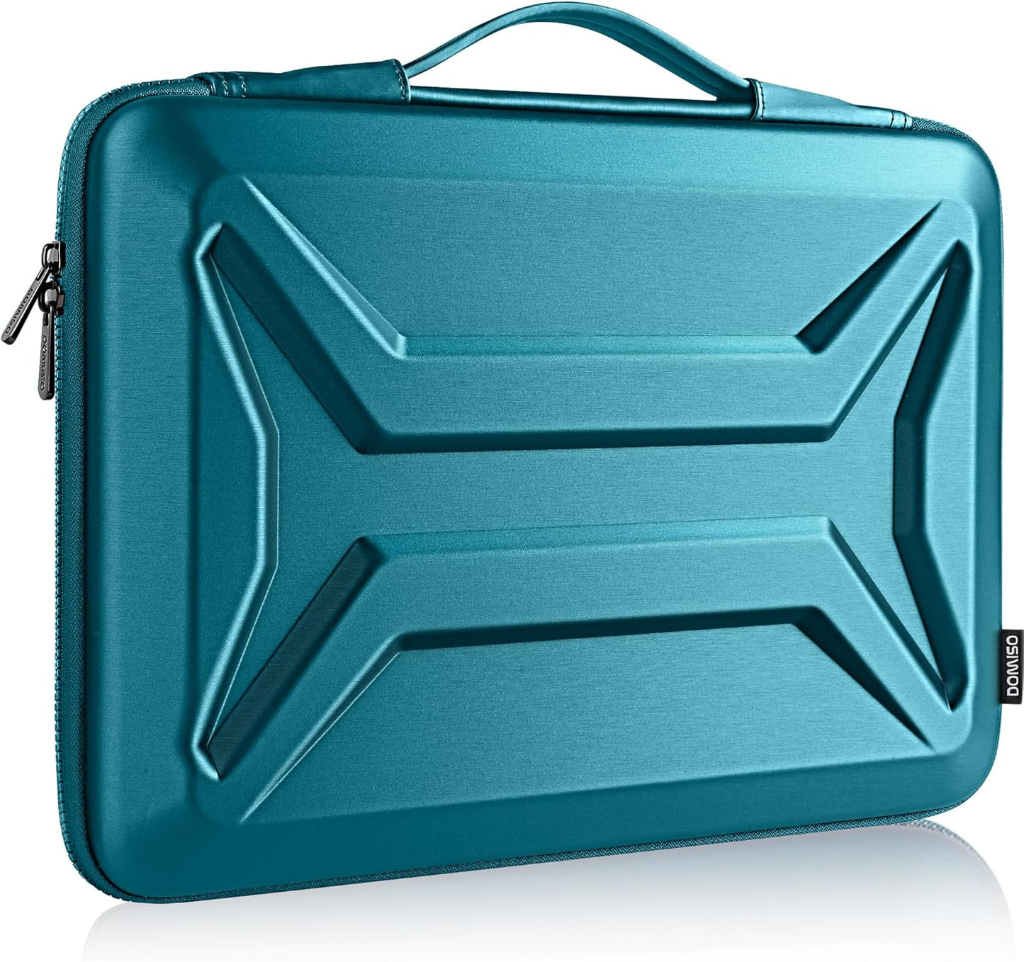 DOMISO 15.6 Inch Laptop Case Rugged Sleeve Waterproof Hard Shell Protective Cover Fits Most 15.6" Laptops/Macbook Pro/Lenovo IdeaPad/HP ENVY/Dell XPS (Teal)