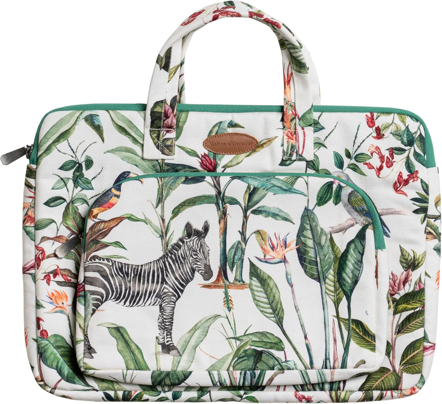 Maison d'Hermine Laptop bag with front pocket Stain and water repellent Cotton canvas