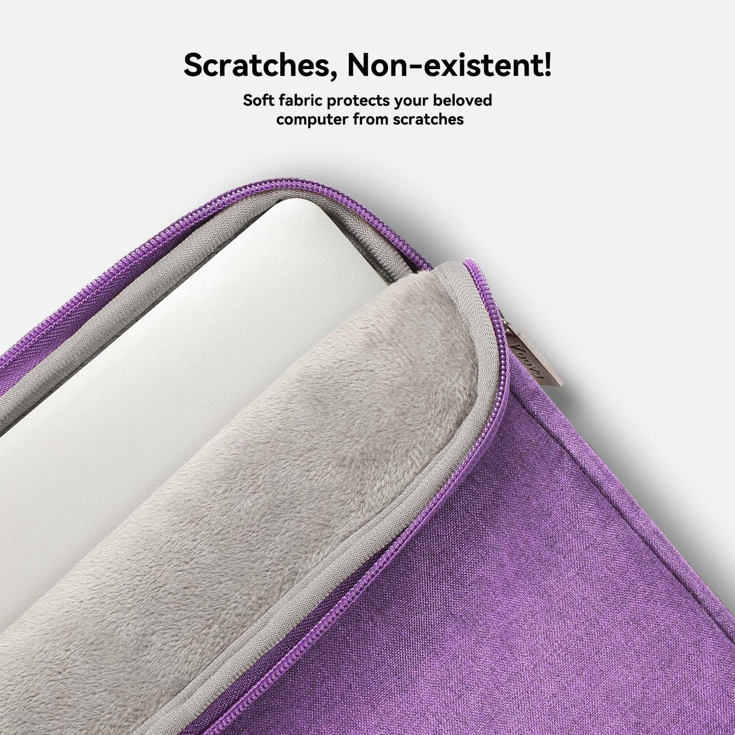 Voova Laptop Bag 15.6 Inch, Waterproof Computer Sleeve Carrying Case with Shoulder Straps & Handle Compatible with Macbook Air 15 M2/M3/M4, MacBook Pro 15/16, 15-16 Inch Hp Dell Lenovo Asus, Lavender