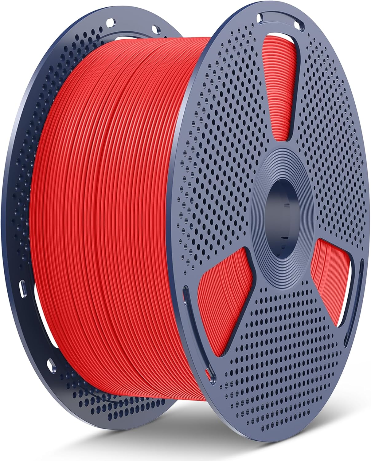 SUNLU Large Spool 5KG PETG Filament, 3D Printer Filament PETG 1.75mm, Less Stringing Good Layer Adhesion High Toughness, Big Roll Filament, 5kg Spool(11 lbs), Red