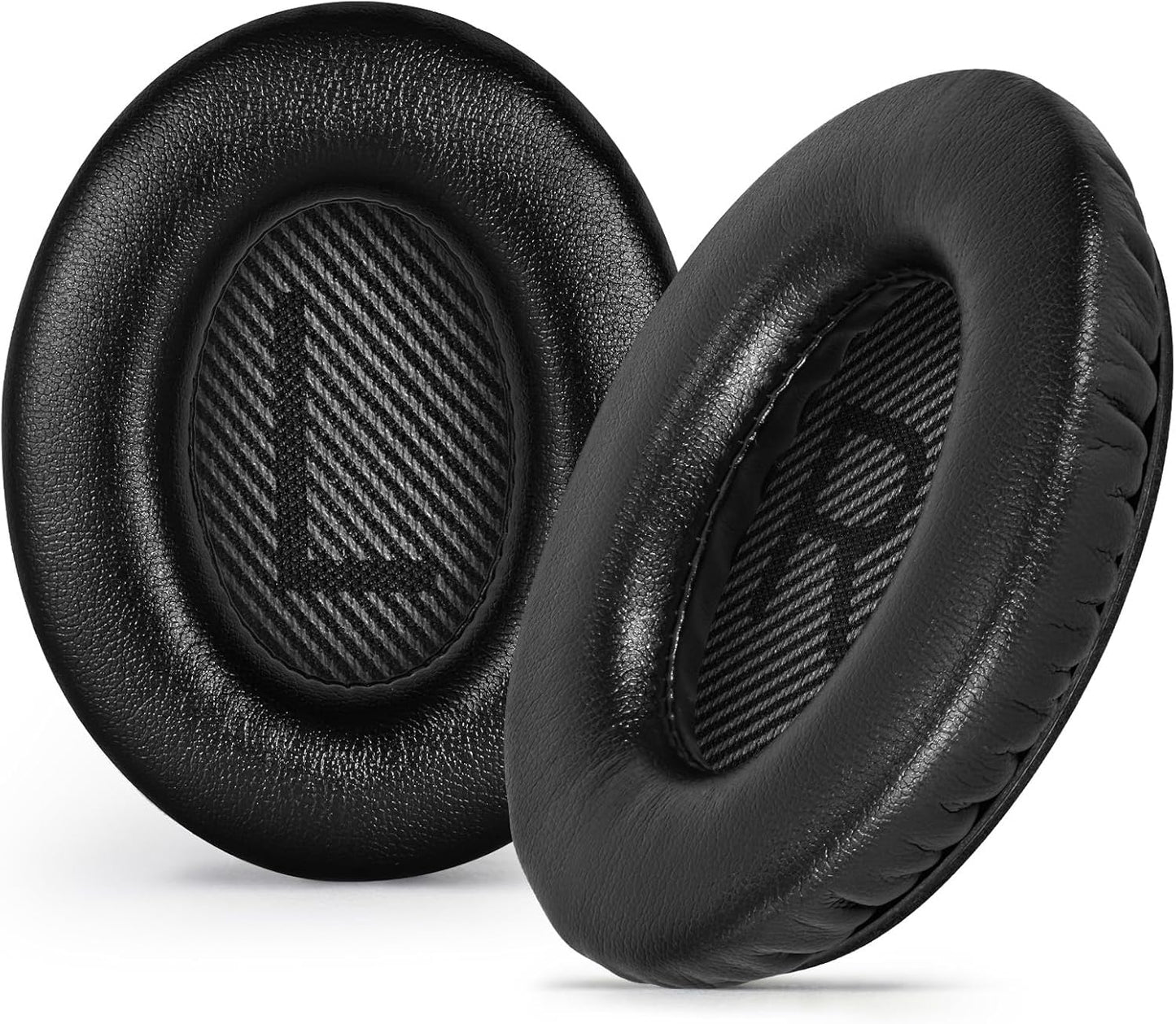 Aurivor Replacement Ear-Pads for Bose Quiet-Comfort QC 35 (ii) 25 15 2 Headphones, Tear-Proof Cushion for QC35 (ii) QC25 QC15 QC2 SoundTrue/SoundLink AE2/AE2i/AE2w Around-Ear Headphones (Black)