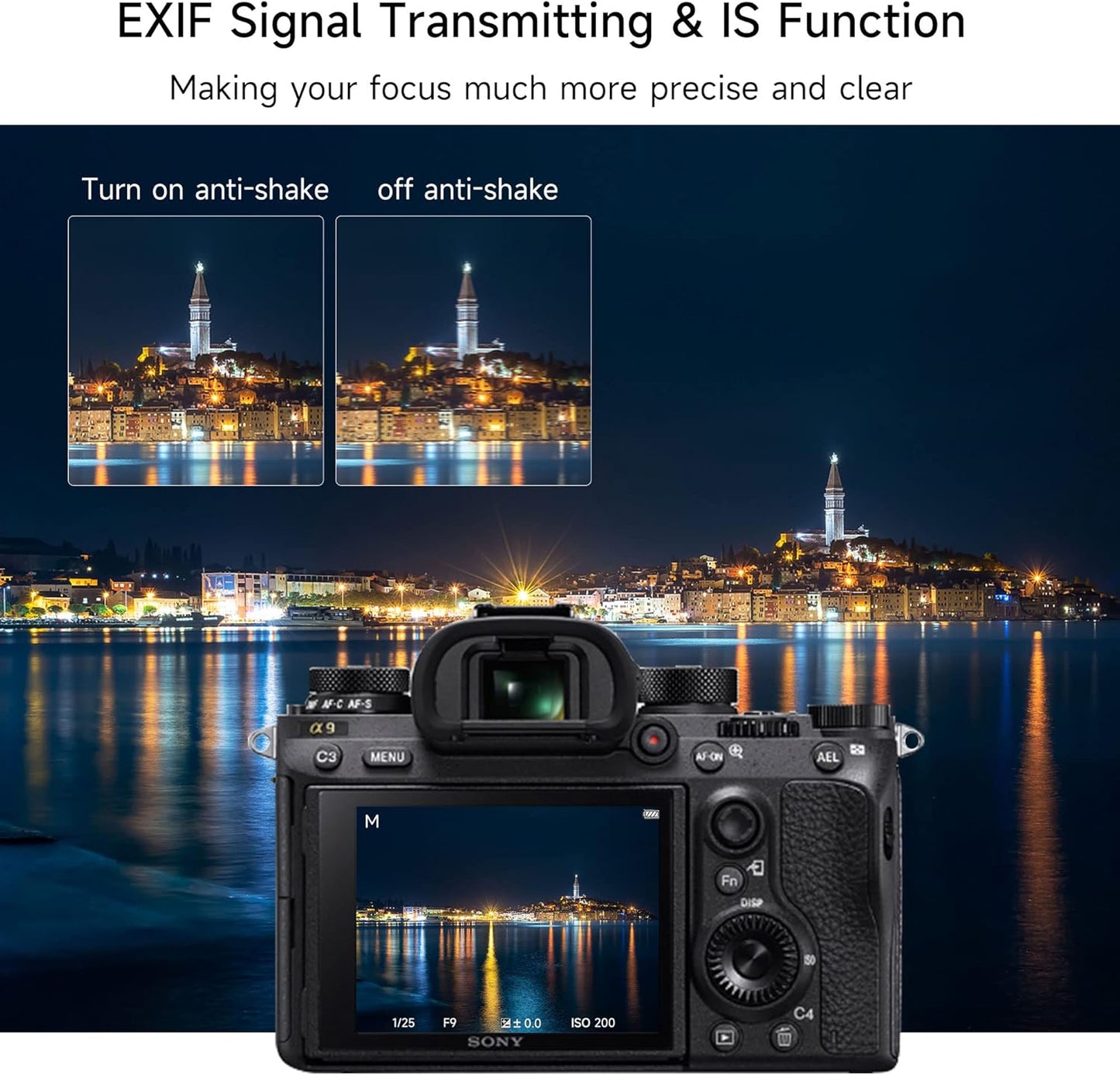 VILTROX EF-NEX IV Lens Adapter - Auto-Focus EF to E Mount Ring Compatible with Canon EF/EF-S Lens for Sony E Mount Camera: NEX A9II, A7III, A9, A7RIII, A7RII, A7R, A7M3