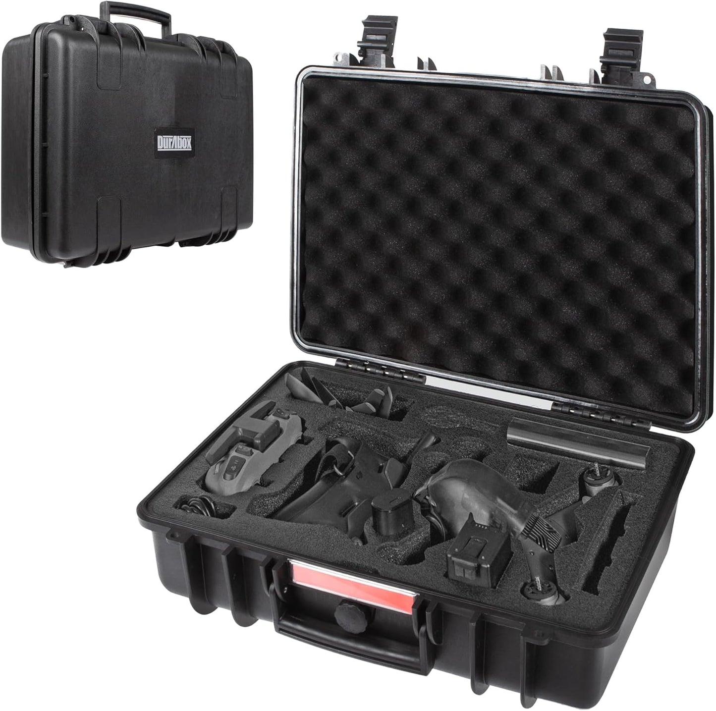 All Weather Hard Case 18 x 14 x 6” - TSA Approved Hard Shell Travel Case with Customizable Foam for Cameras, Lenses, Laptops, Electronics, Guns, Pistols and Other Gear