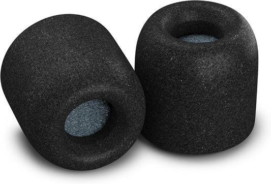 Comply 600 Core Series | Memory Foam Replacement IEM Ear Tips for Truthear, Sennheiser, Moondrop & More | Superior Noise Isolation, Ultimate Comfort, Secure Fit | TechDefender, Black, Medium(3 Pairs)