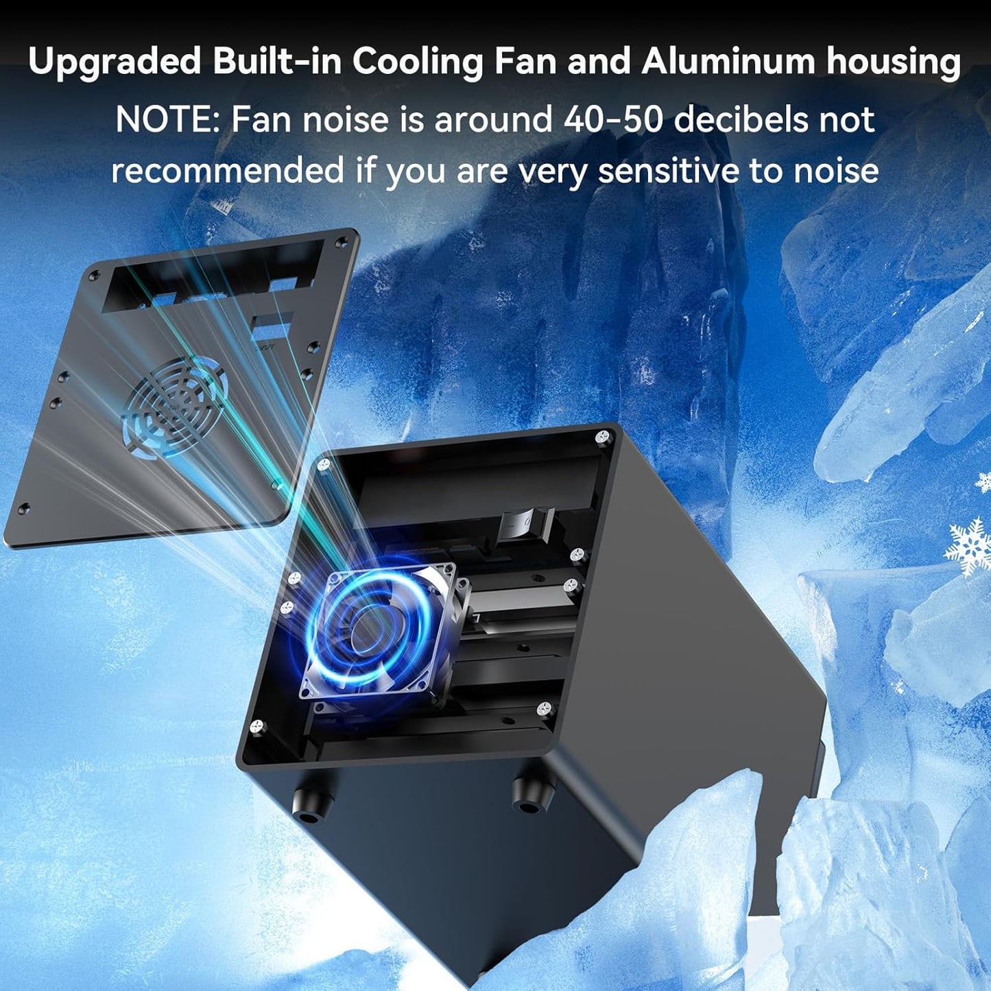 Hybrid 3*2.5/3.5" SATA HDD/SSD(2 HDDs Support 4 RAID Mode)+3* M / B+M Key M.2 NVMe Enclosure with Fan, USB A/C 3.2 Gen 2, Hard Drive Enclosure Support 90TB(3*22TB HDD+3*8TB 2230/42/60/80/110 SSDs)