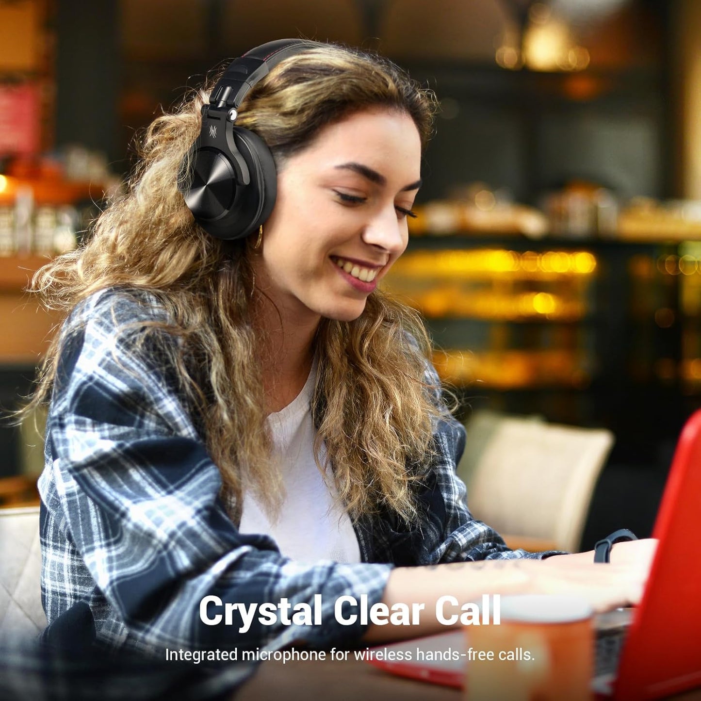 OneOdio A70 Bluetooth Over Ear Headphones, Wireless Headphones with 72H Playtime, Hi-Res, Built-in Mic, 3.5mm/6.35mm Wired Audio Jack for Studio Monitor & Mixing DJ Guitar AMP, Computer Laptop PC