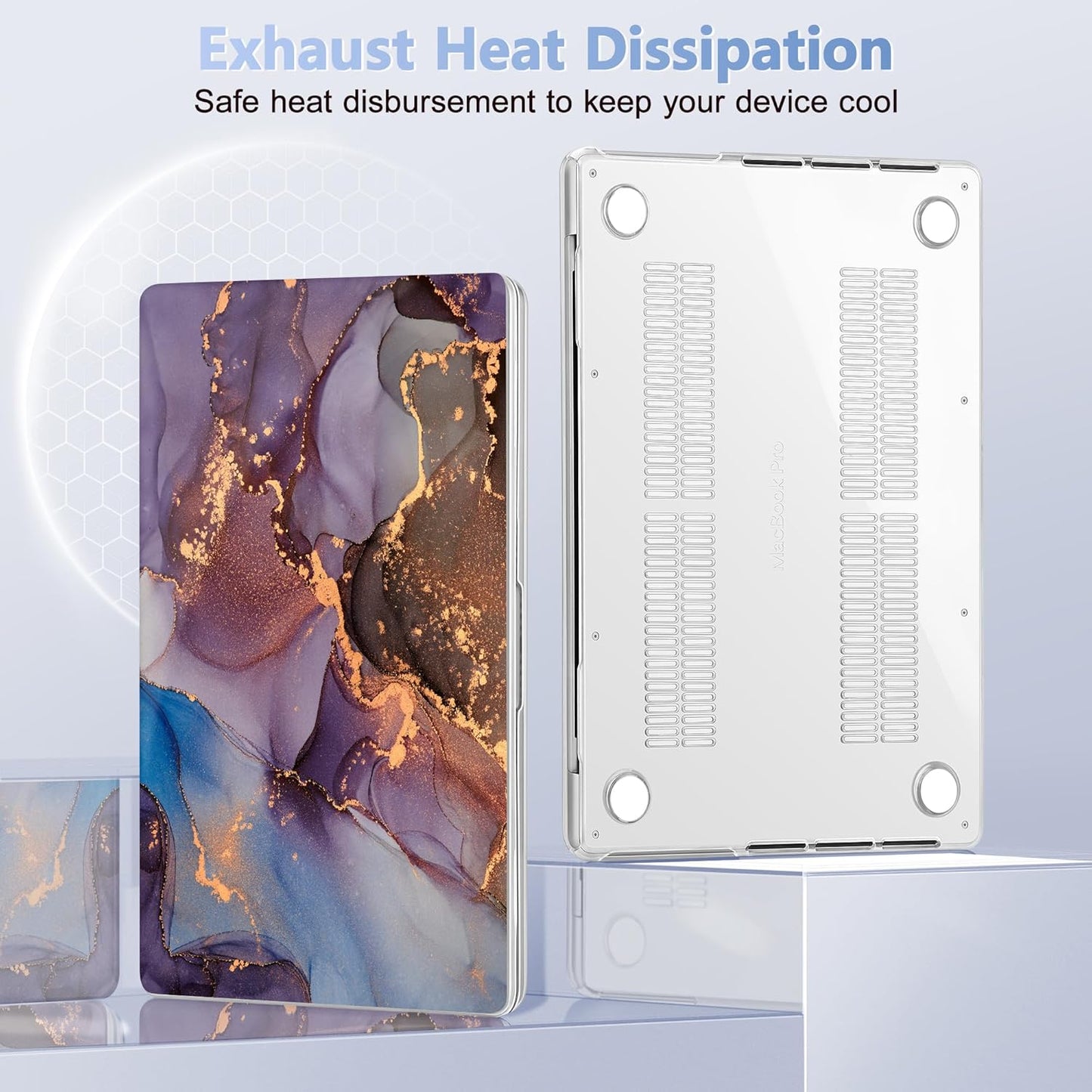 for MacBook Pro 16 inch Case 2021 2022 2023 2024 Release A3186 A3403 M4 A2991 M3 A2780 M2 A2485 M1 Pro/Max, Hard Shell Case with Screen Protector & Keyboard Cover, Abstract Art