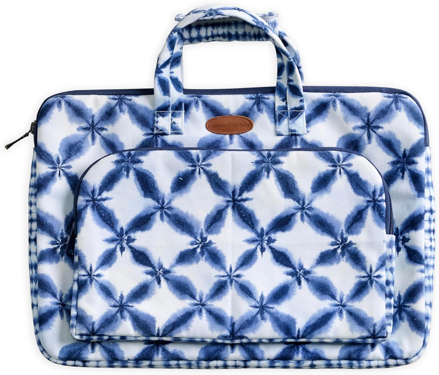 Maison d'Hermine Laptop bag with front pocket Stain and water repellent Cotton canvas