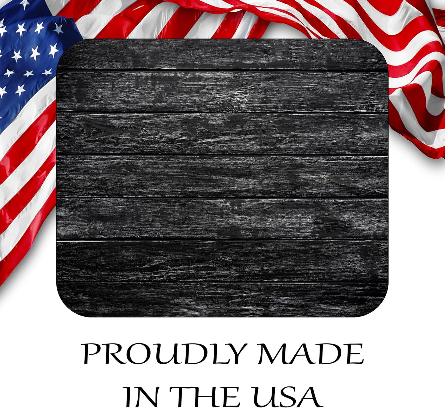 Decorative Colorful Mouse Pad Mat Mousepad for Desk Computer Laptop PC Gaming Home or Office Gift (Black Wood CB07)