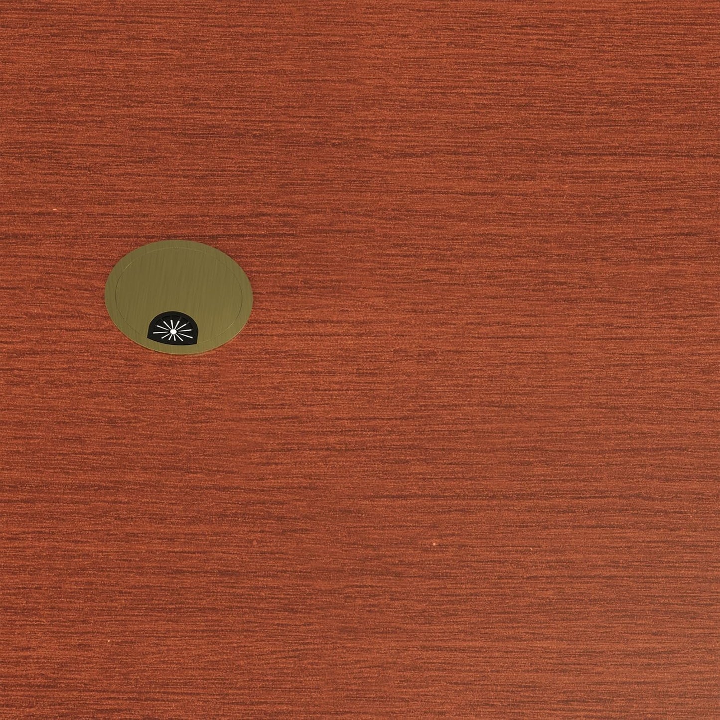 2 Pack Desk Grommet 2-3/8 Inch 60mm, Zinc Alloy Computer Desk Wire Hole Cover, Office Desktop Cord Cable Hole Metal Ring, Bronze Tone