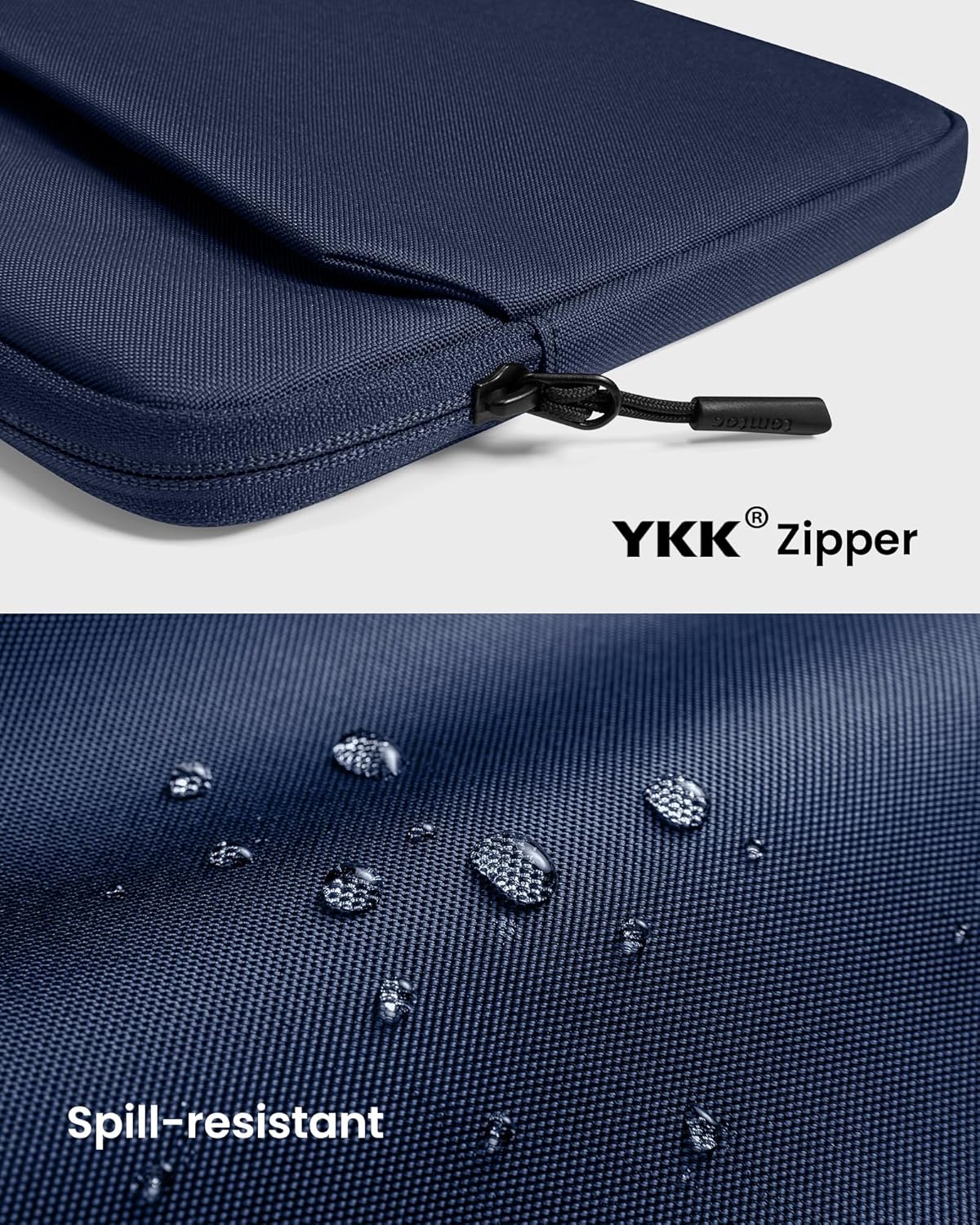 tomtoc Slim Laptop Sleeve Case for 13-inch New MacBook Air M4/A3420 M3/A3113 M2/A2681, M1/A2337 2025-2018, MacBook Pro M2/M1, Water-Resistant Protective Carrying Case with Accessories Pocket