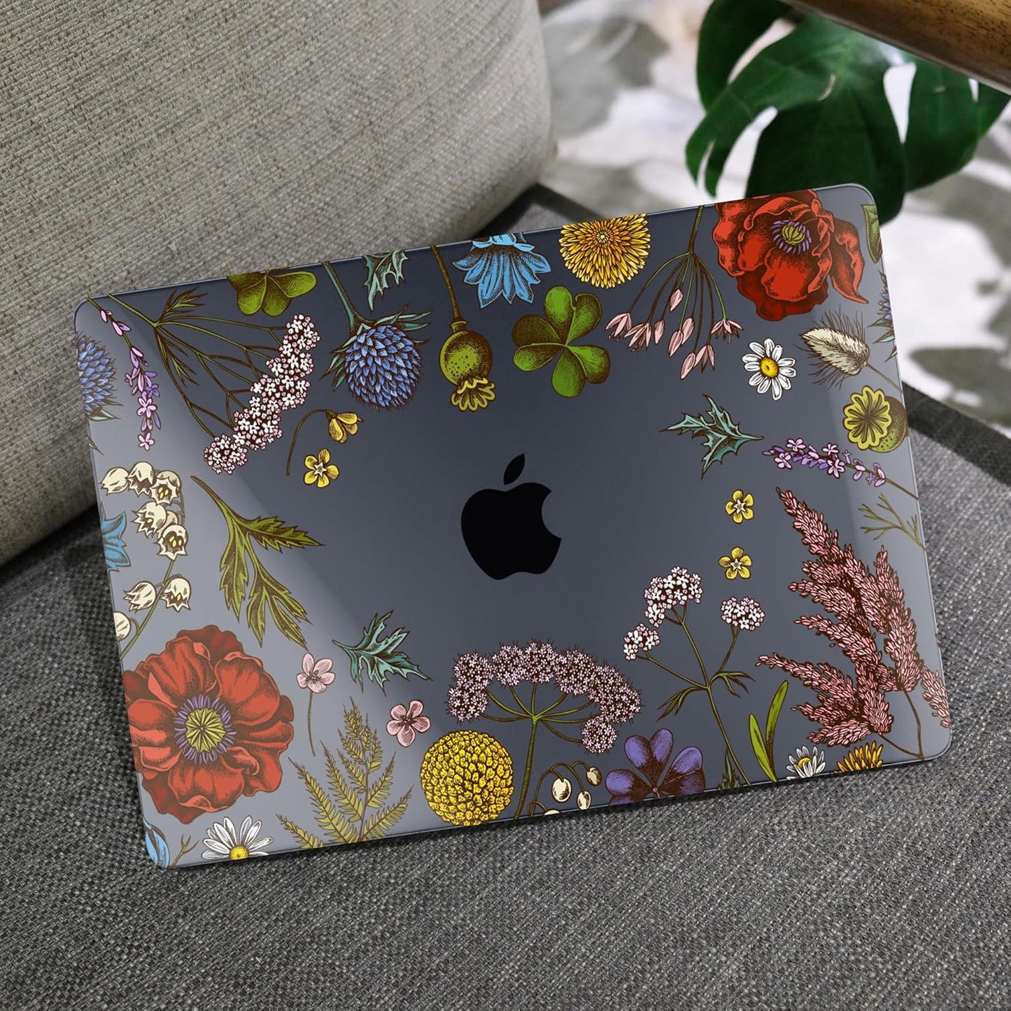 MEEgoodo for M4/M3/M2 MacBook Air 15.3 inch Case 2025 2024 2023, Case Fit Model (A3241/A3114/A2941) for MacBook Air 15 inch, Laptop Hard Shell with Keyboard Cover, Clover