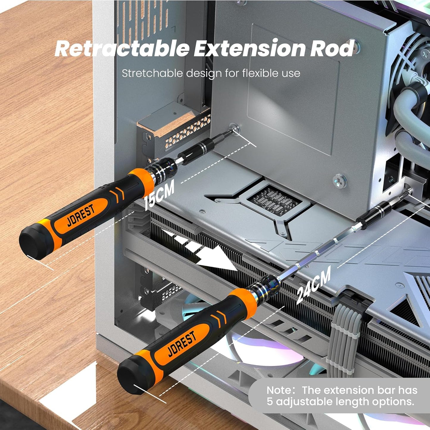 JOREST 115 in 1 Small Precision Screwdriver Set, Tool Gifts for Men Dad Him, Magnetic Repair Tool Kit for PC, Laptop, Tablet, iPhone, Macbook, Jewelers, PS5, Xbox, Switch, Game Console, Door &Chair