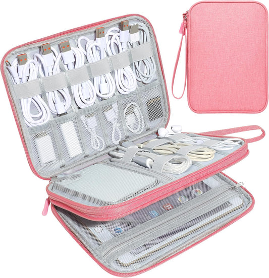 CILLA Electronics Organizer Travel, Travel Cord Organizer Case, Compact Electronics Accessories Bag for Cable, Cord, Charger, Phone