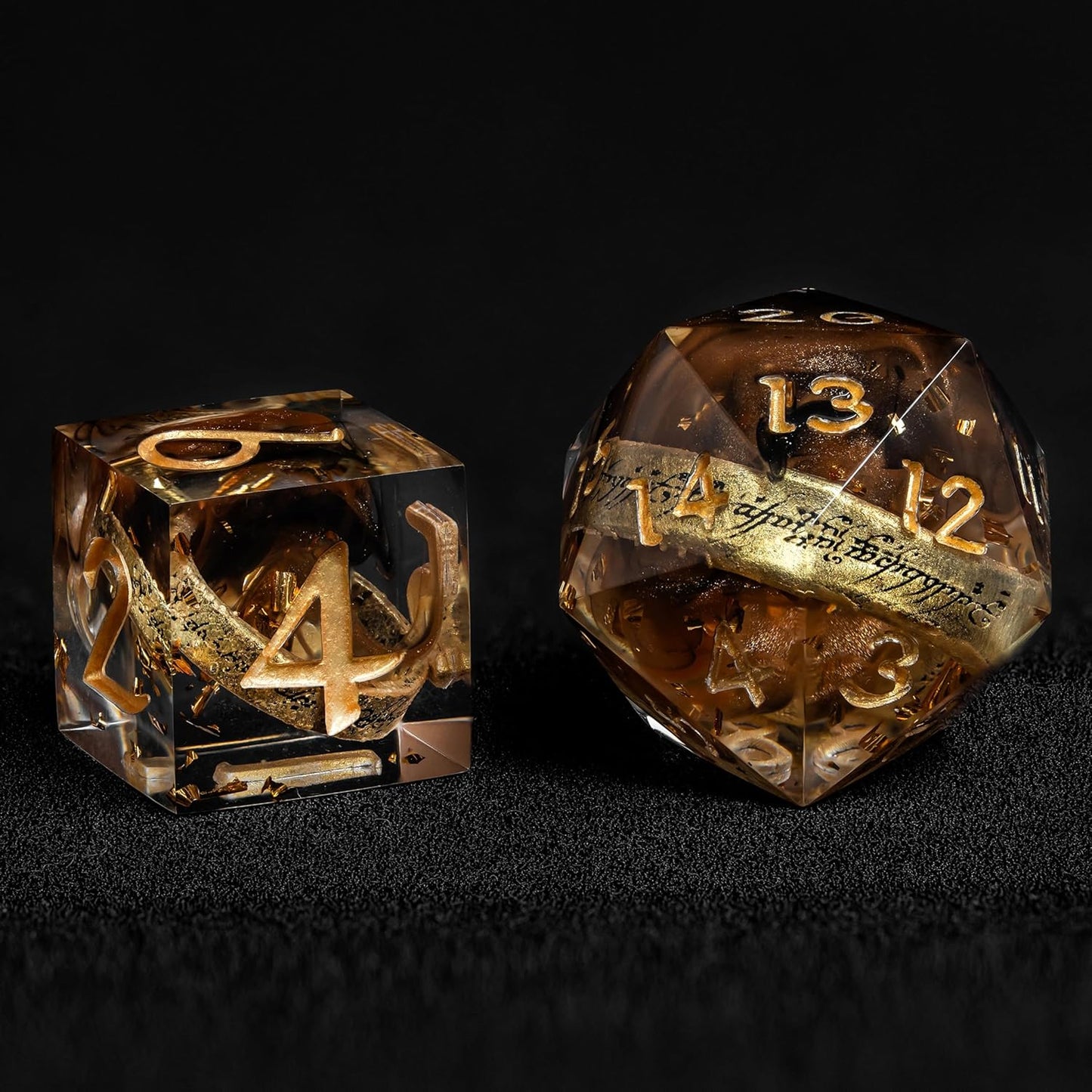 D6 Dice Set – 10× Six-Sided Resin Dice with Themed Designs – 16mm Tabletop for Wargames, RPGs, MTG, and Board Games