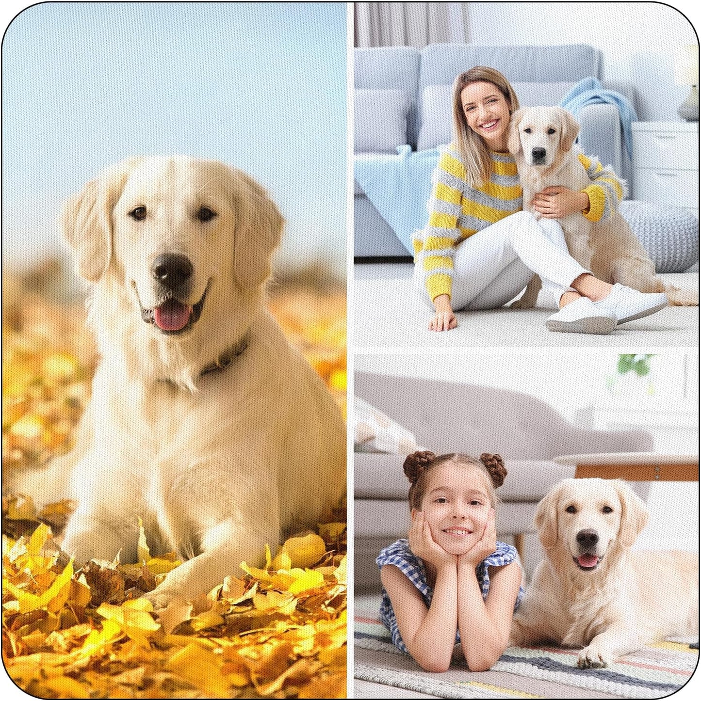 Custom Mouse Pad, Personalized Mouse Pad with Photo & Text, Neoprene Mouse Mat for Laptop Computer Office Desk, Mousepad Small with Anti-Slip Rubber Base