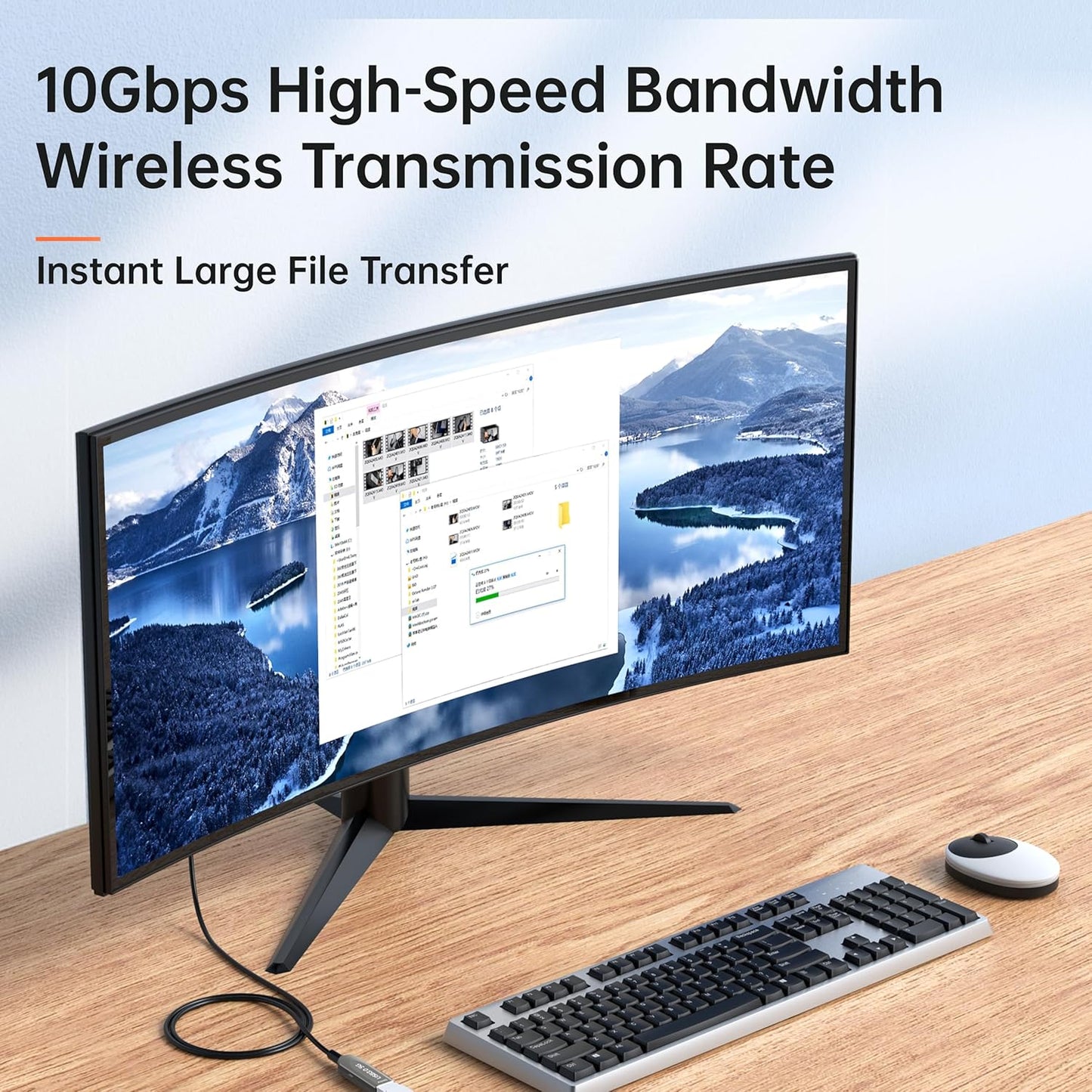 Active Optical USB 3.0 Extension Cable Fiber Optic Type A Male to Female USB Extension Cord USB Extender 5Gbps Data Transfer for Webcam, Gamera, USB Hub, Keyboard, Hard Drive, Printer(65ft)