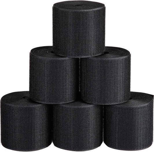 Cable Floor Strip Cord Cover Grip Floor Cable Protector Carpet Cable Management, Keep Cables Organized, Protect Cords and Prevent a Trip Hazard, 3 Inch x 10 Feet (60 Feet, Black)