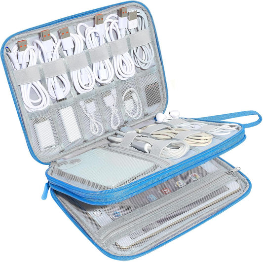 CILLA Electronics Organizer Travel, Travel Cord Organizer Case, Compact Electronics Accessories Bag for Cable, Cord, Charger, Phone