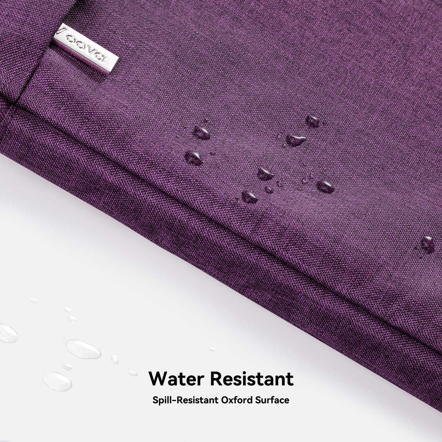 Voova Laptop Bag 17 17.3 Inch Water-resistant Laptop Sleeve Case with Shoulder Straps & Handle, Computer Case Cover Slim Briefcase Compatible with 17-18” Hp Dell Asus Acer, Dark Purple