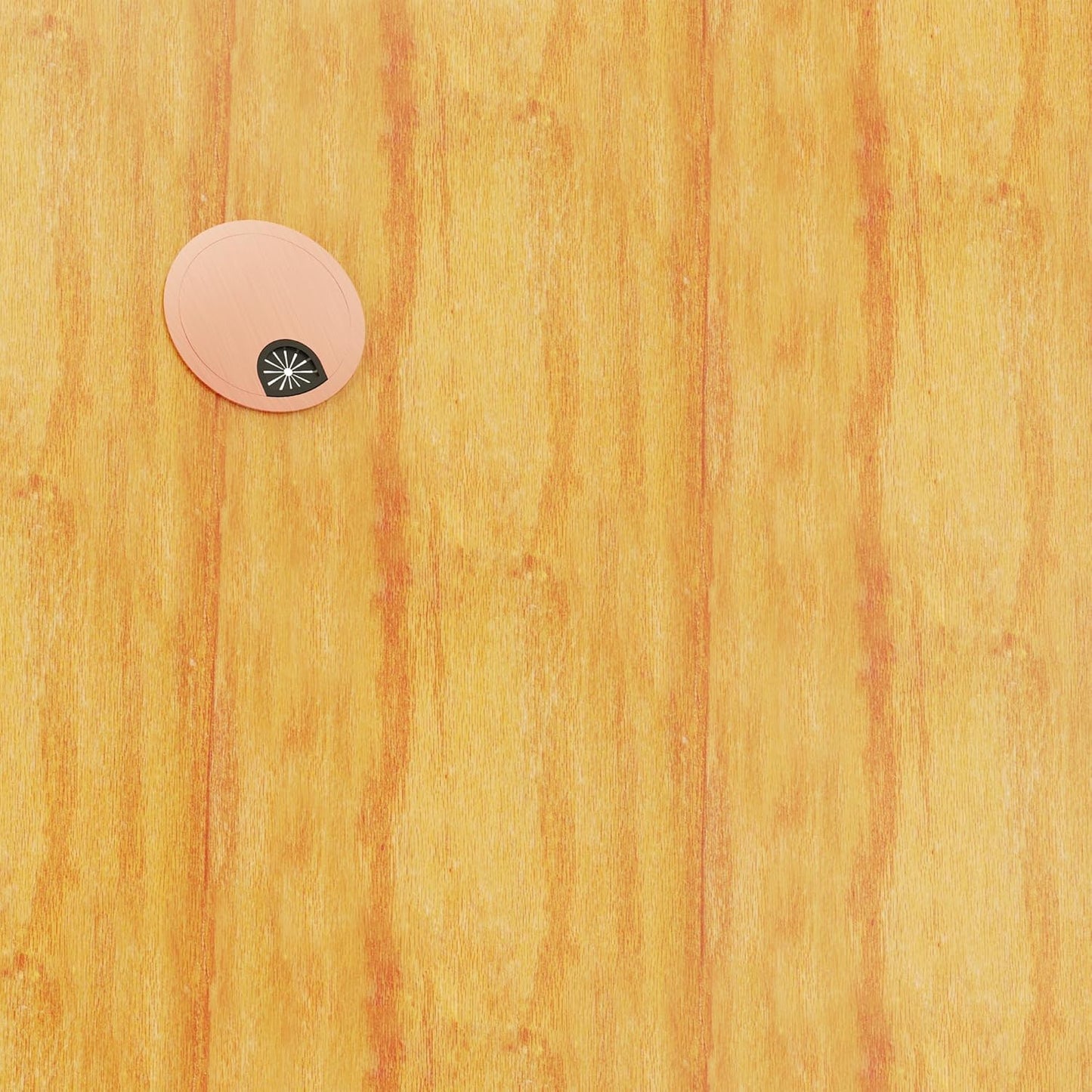 Desk Grommet 2-3/8 Inch 60mm, Zinc Alloy Computer Desk Wire Hole Cover, Office Desktop Cord Cable Hole Metal Ring, Red Bronze