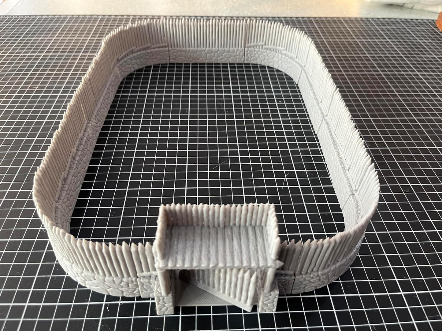 HAUTICO Tabletop RPG Village Wall Scenery and Wargame Terrain for 18mm Miniatures (Simple Edition)