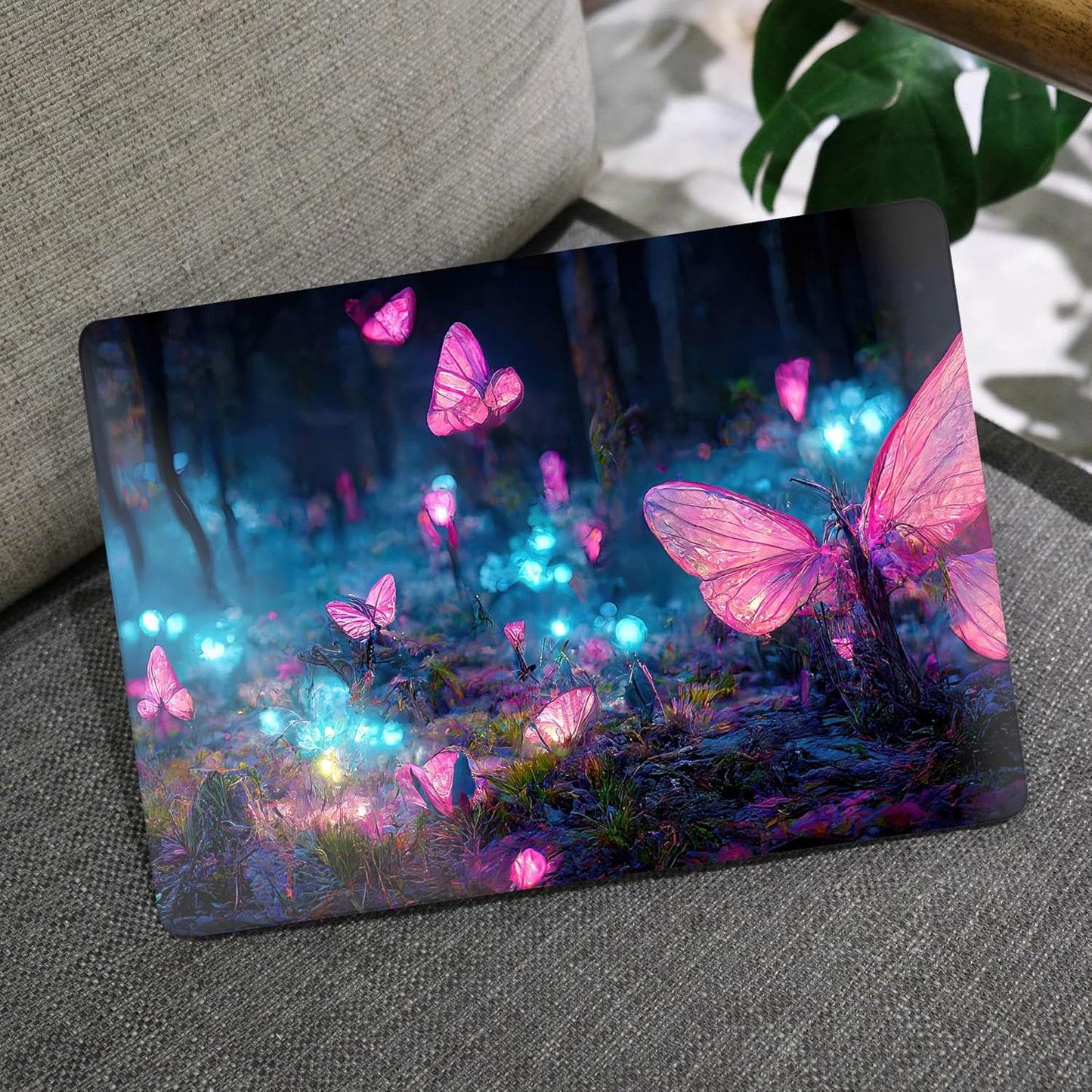 MEEgoodo for M4/M3/M2 MacBook Air 15.3 inch Case 2025 2024 2023, Case Fit Model (A3241/A3114/A2941) for MacBook Air 15 inch, Laptop Hard Shell with Keyboard Cover, Fantasy Forest