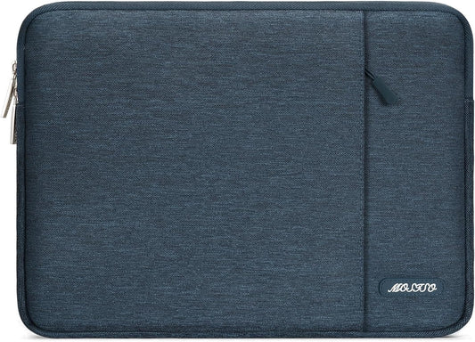 MOSISO Laptop Case 15 inch, 15 inch Laptop Sleeve Compatible with MacBook Air 15 M4 A3241 M3 A3114 M2 A2941 2025 2024 2023,Dell XPS 15,Polyester Vertical Computer Sleeve Bag with Pocket, Haze Blue