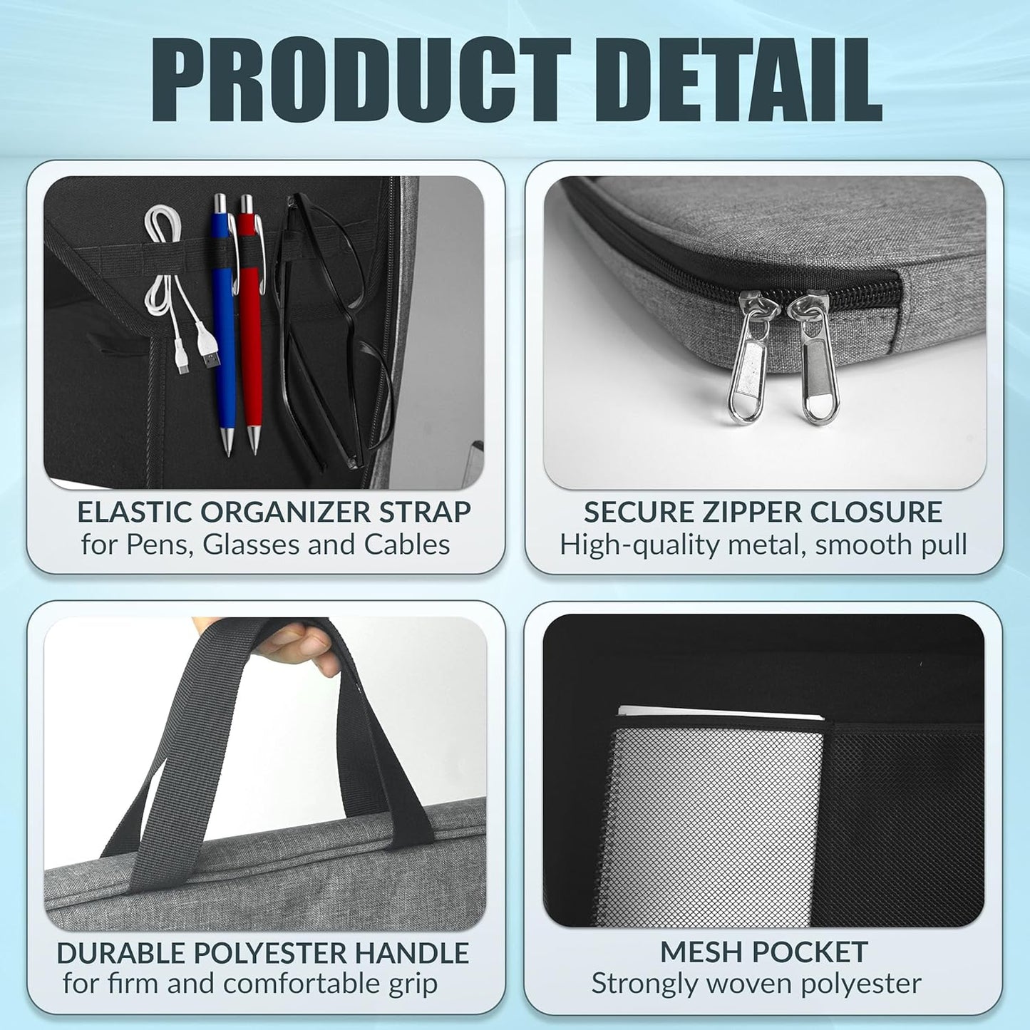 Laptop Sun Shade Bag - Fits Up to 16" Laptops, Provides Privacy, Glare Protection - Ideal Laptop Sun Shade for Working Outside