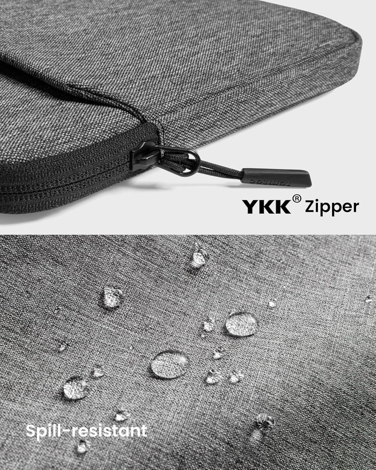 tomtoc Slim Laptop Sleeve for 14-inch MacBook Pro M4/M3/M2/M1 Pro/Max 2024-2021, Water-Resistant Protective Case for 13.8 Inch Surface Laptop AI PC, Accessory Bag