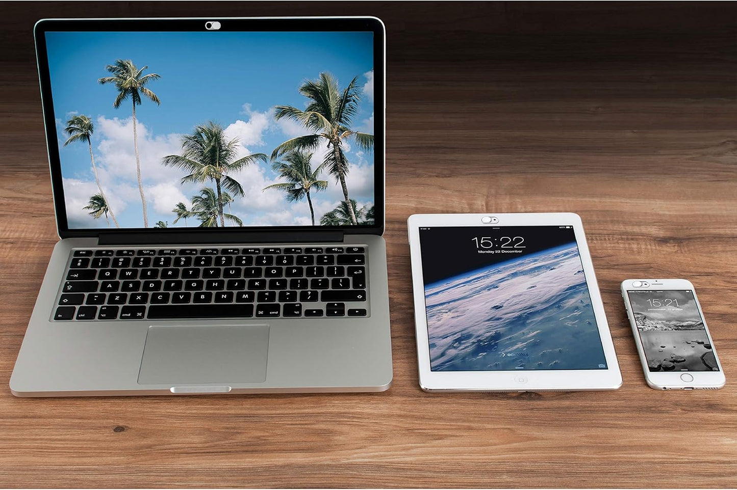 imluckies Metal Webcam Cover Slide, 0.023in Camera Cover for Laptop Computer, MacBook Pro/Air iMac iPad Tablet iPhone 8/7/6 Plus, Echo Show/Spot Web Camera Blocker Protect Your Privacy [2 Pack White]