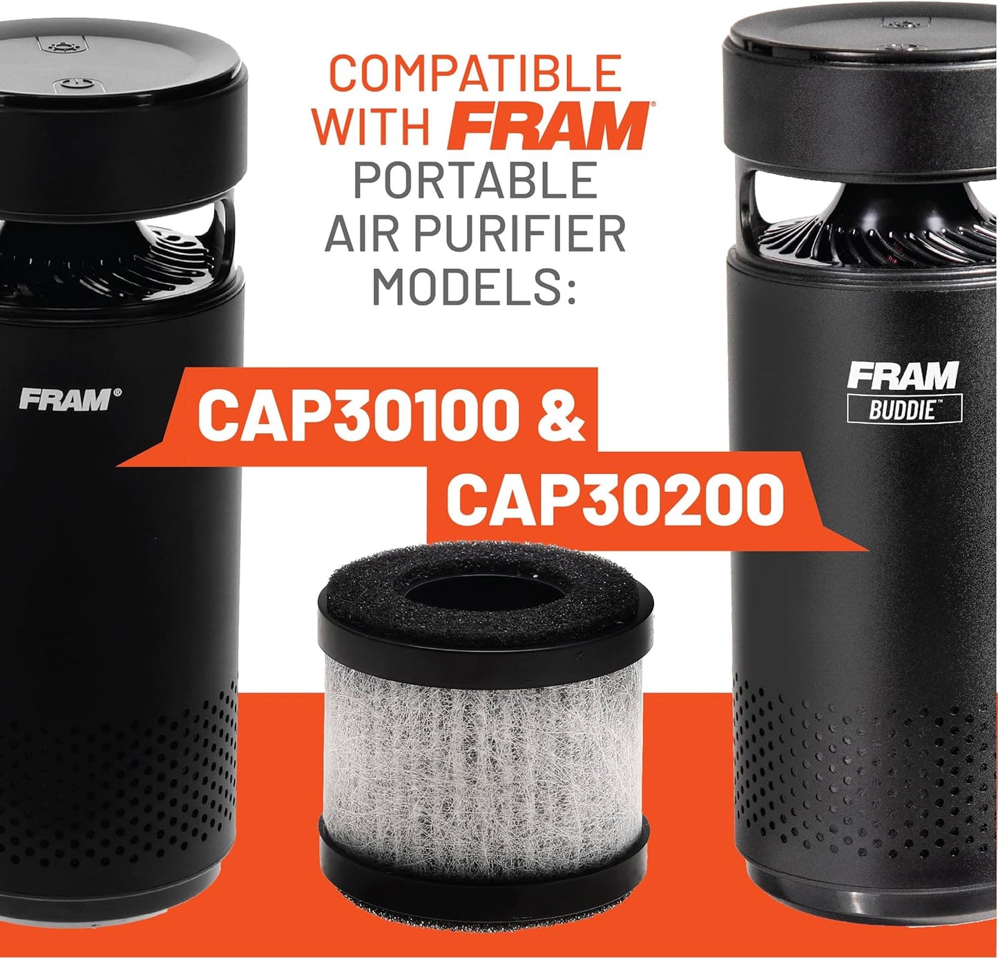 FRAM H13 HEPA Filtration Air Purifier Replacement Filter for Model CAP30100 & CAP30200 | Cleans Air of Smoke, Dust & Other Contaminants | Provides 500 Hours of Use | CAP30111