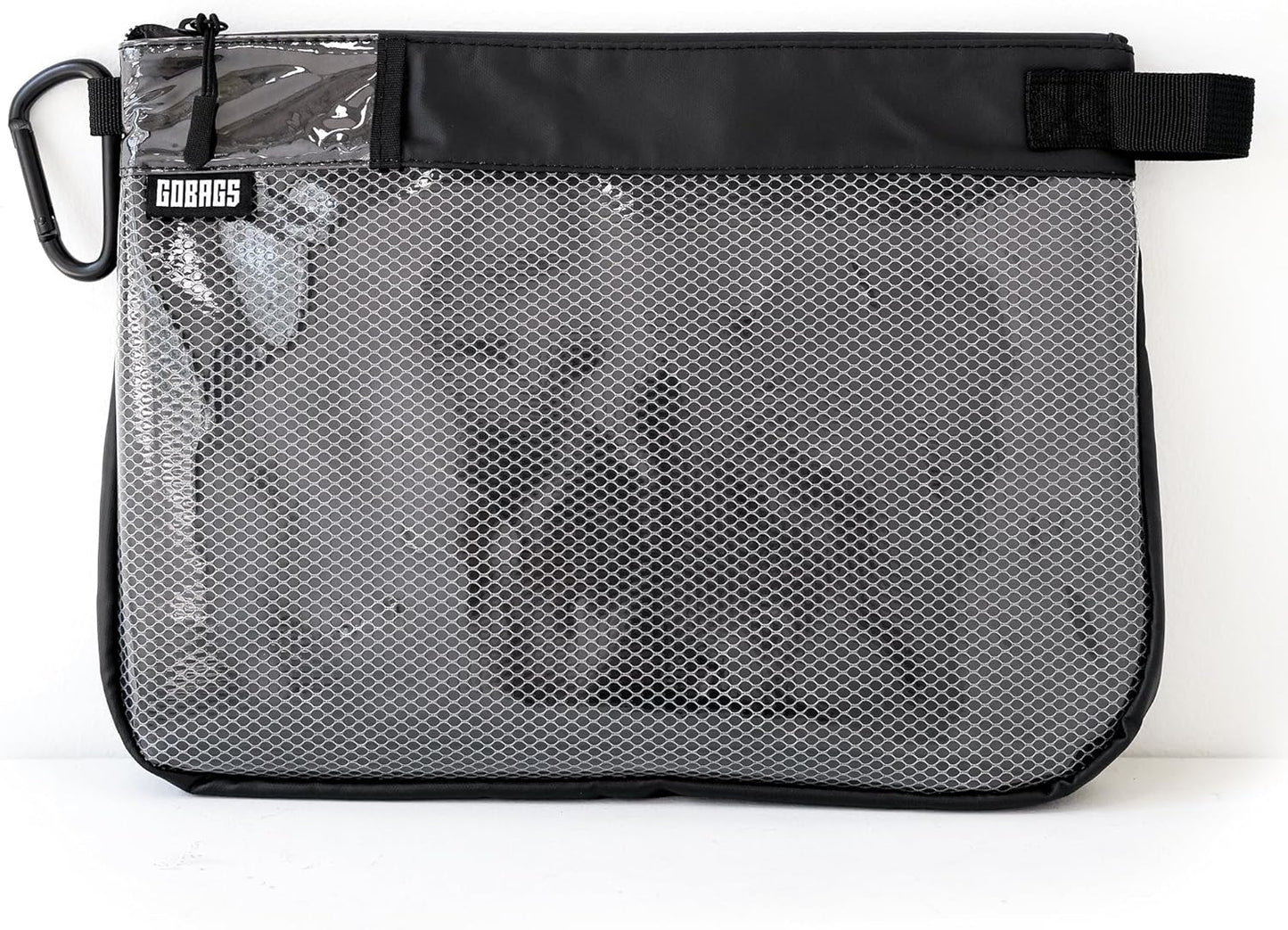 GOBAGS Production Zipper Bags - Electronics & Camera Accessories Bag - Cable organizer, Gear Accessory Pouch, Travel Camera Essentials (Large, Black)