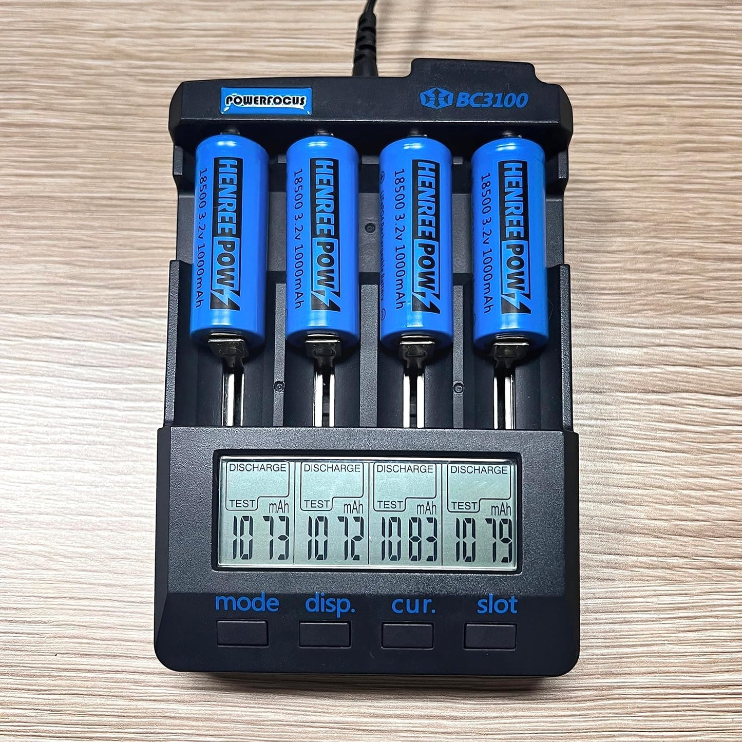 Henreepow 18500 3.2v LiFePo4 Rechargeable Battery, 3.2v LiFePo4 Rechargeable Battery 1000mAh for Outdoor Garden Solar Lights, Flashlight (18500-3.2v-6Pack)