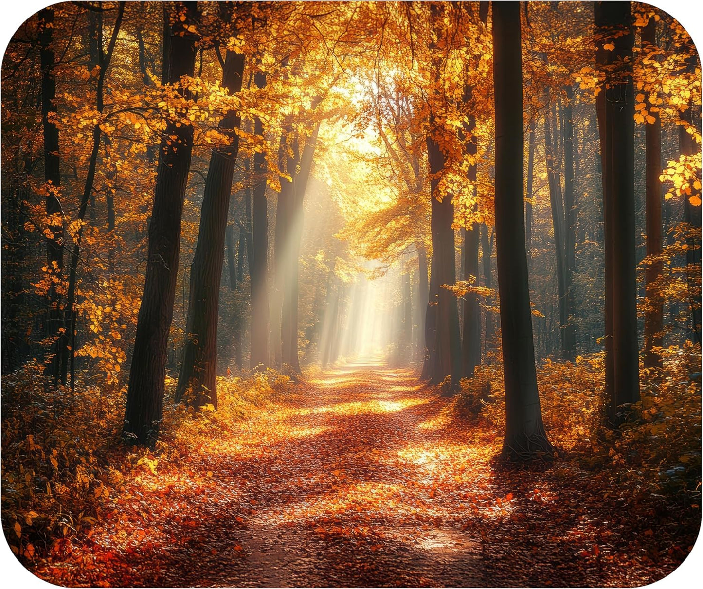 Fall Season Mouse Pad Mat Mousepad for Desk Computer Laptop PC Gaming Home or Office Gift (Fall Path MP84)