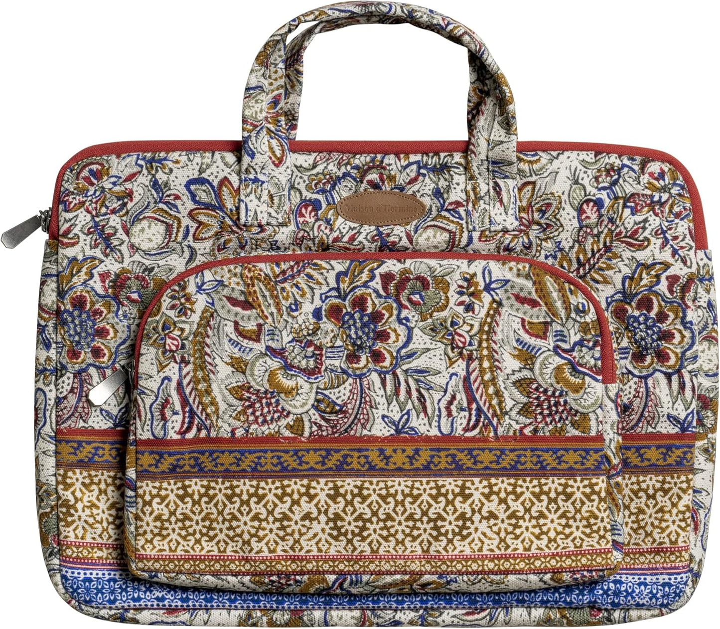 Maison d'Hermine Laptop bag with front pocket Stain and water repellent Cotton canvas