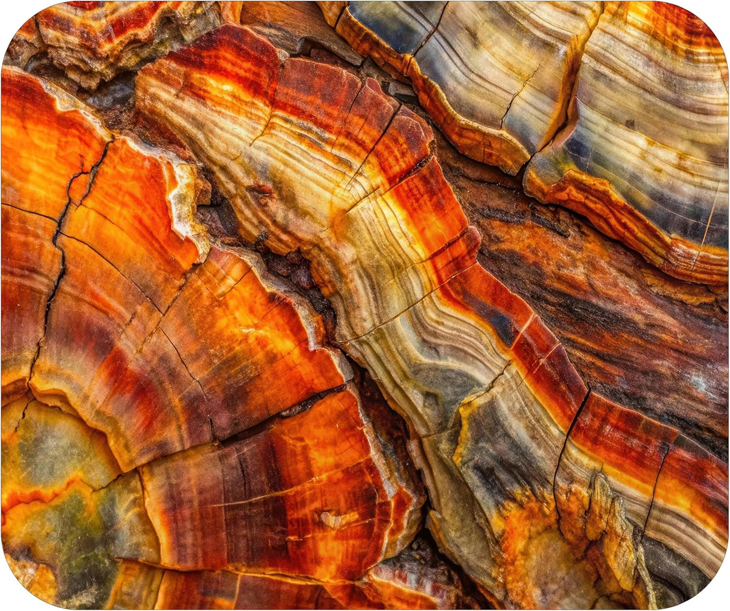 Decorative Colorful Mouse Pad Mat Mousepad for Desk Computer Laptop PC Gaming Home or Office Gift (Petrified Wood MP40)