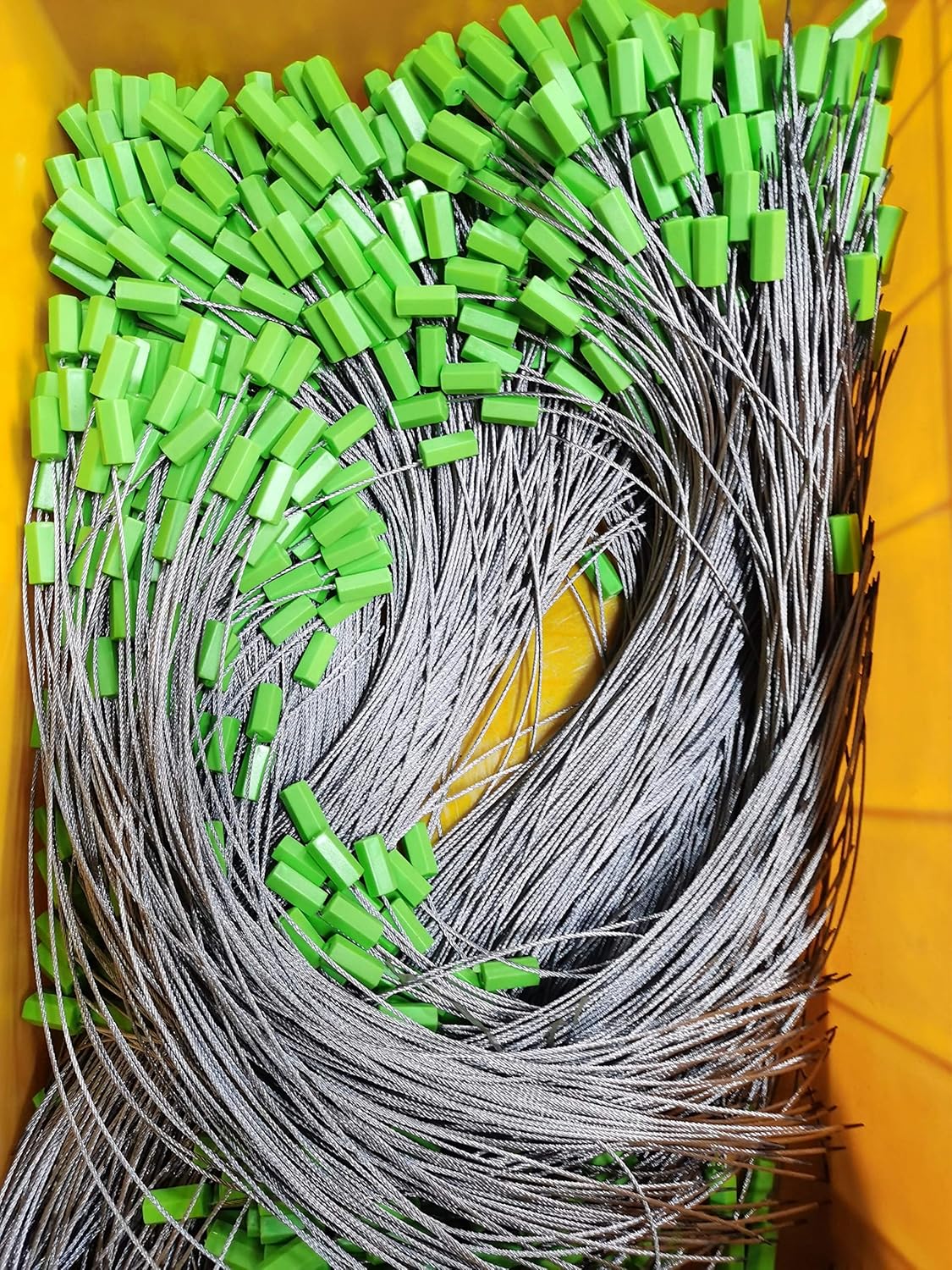 20" Cable Seals Tamper Proof Security Tags Steel Wire Seal Numbered Garden Marking Label Lock Strip Self-Locking Seal Length 50 CM (Pack of 100pcs)